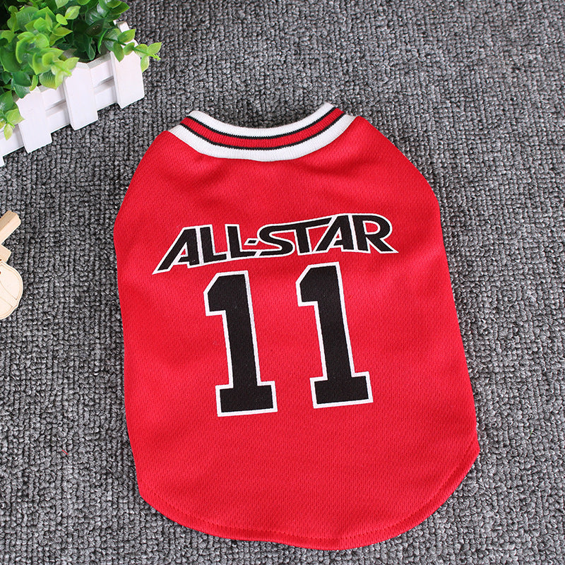 Hot All-Star Spring & Summer Dog Vest – Comfortable & Stylish Pet