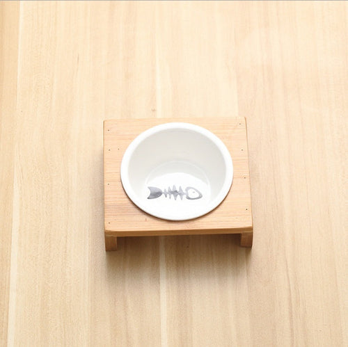 Fashion Elevated Cat & Dog Feeders – Ceramic Food & Water Bowls with