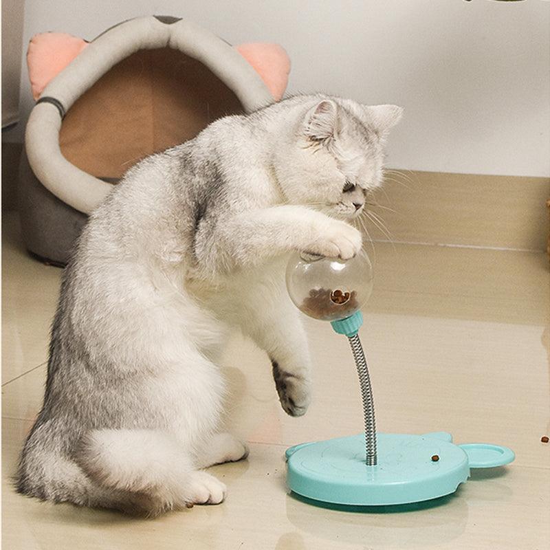 Pet Feeder Cat Toy Pets Leaking Food Ball Self-Playing Tumbler Funny
