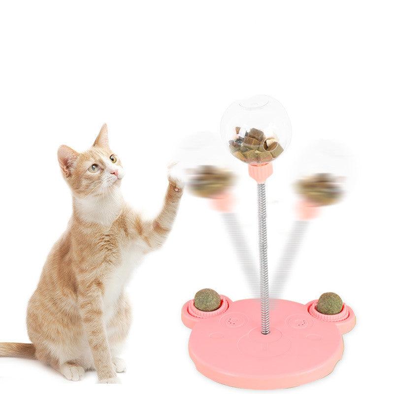 Pet Feeder Cat Toy Pets Leaking Food Ball Self-Playing Tumbler Funny