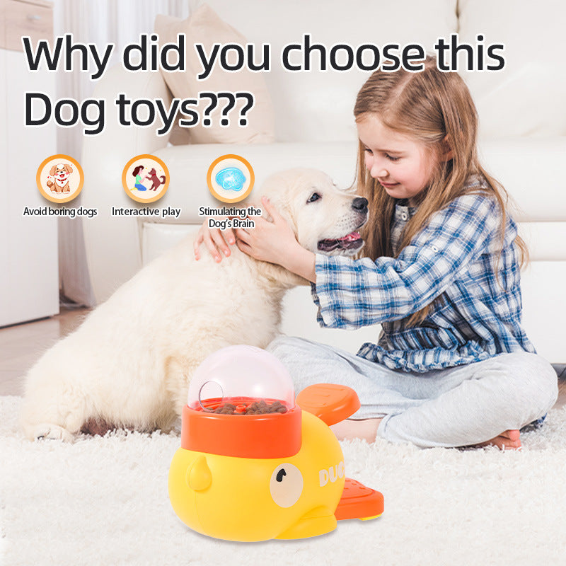 Dog Puzzle Feeder Interactive Pet Food Treat Dispenser Cartoon Duck