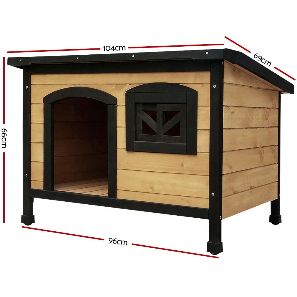 i.Pet Dog Kennel Extra Large Wooden Outdoor Indoor Puppy Pet House